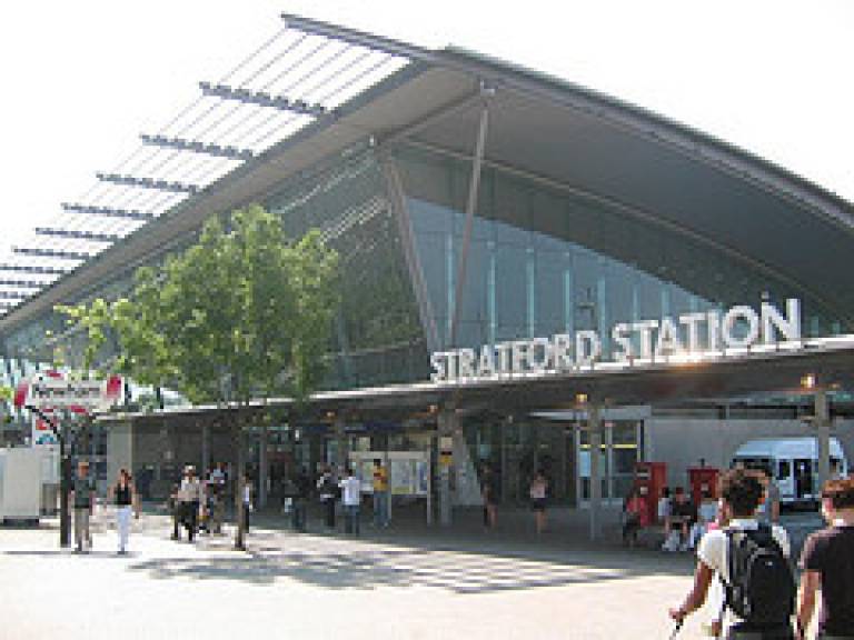 Stratford station in East London