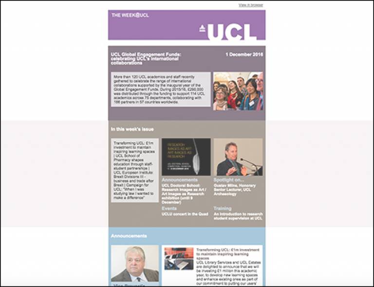 The Week@UCL