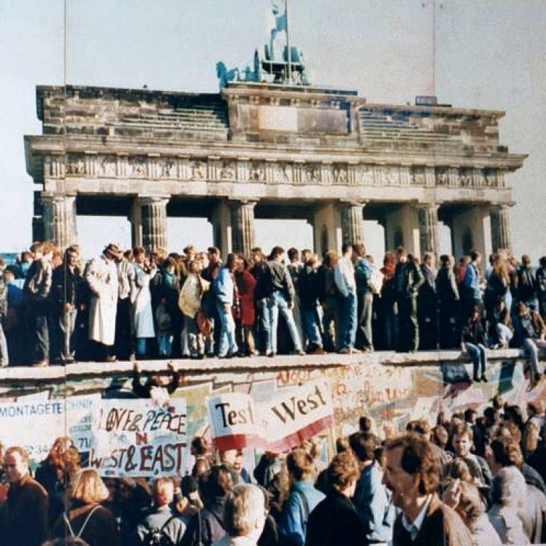 The fall of the Berlin Wall, 1989