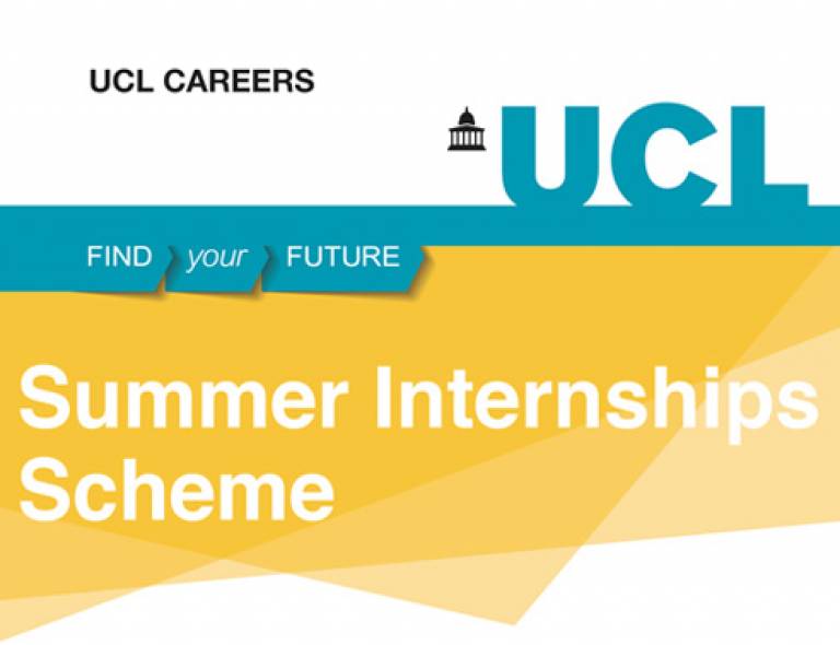 UCL Careers Summer Internships Scheme