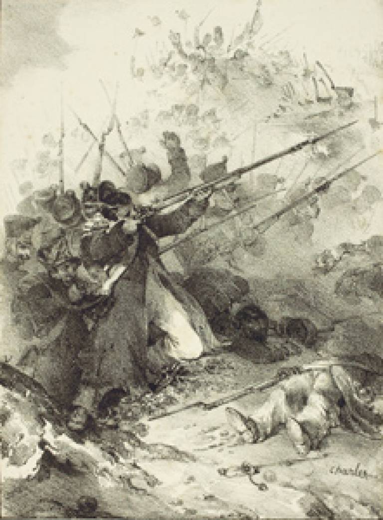 Combat d’Infanterie, 1822, lithograph