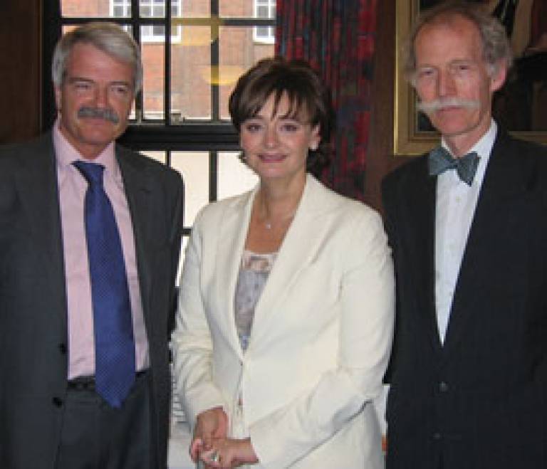 Professor Grant, Ms Cherie Booth and Georgetown’s Professor Peter Tague