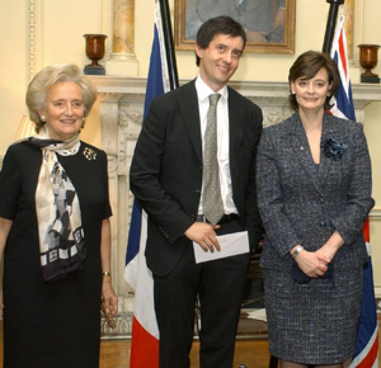 Madame Chirac, Professor Chris Boshoff and Mrs Cherie Blair