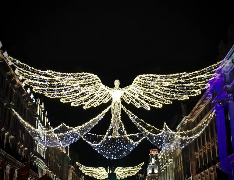 Christmas lights on Oxford Street