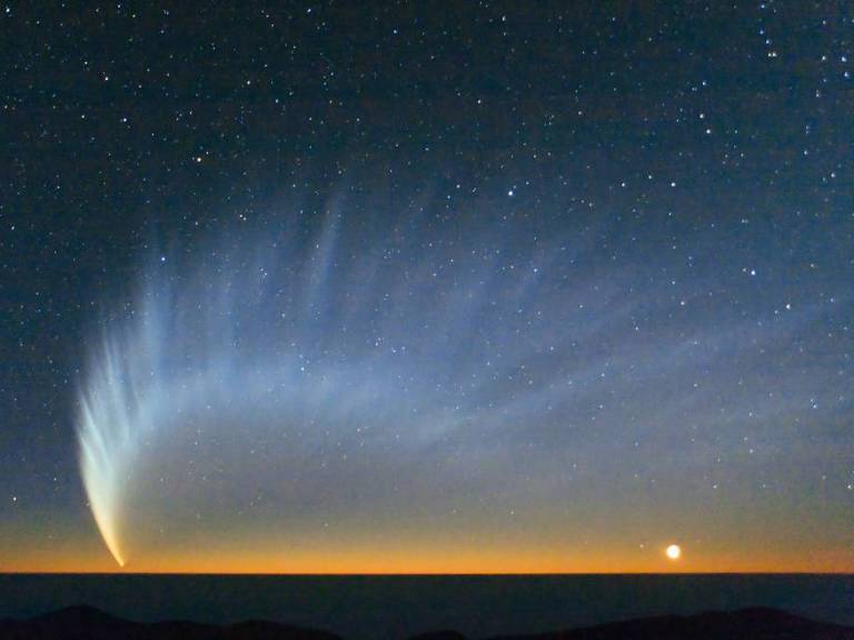 Comet in sky