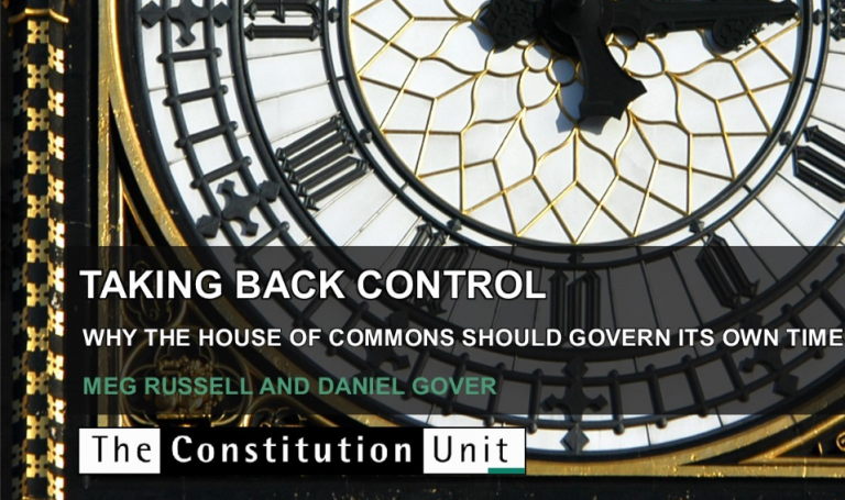 Taking back control report front cover 