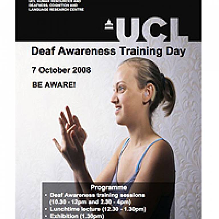 UCL Deaf Awareness Day