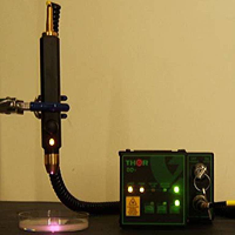 Demonstration of infra-red laser stimulating indocyanine green dye