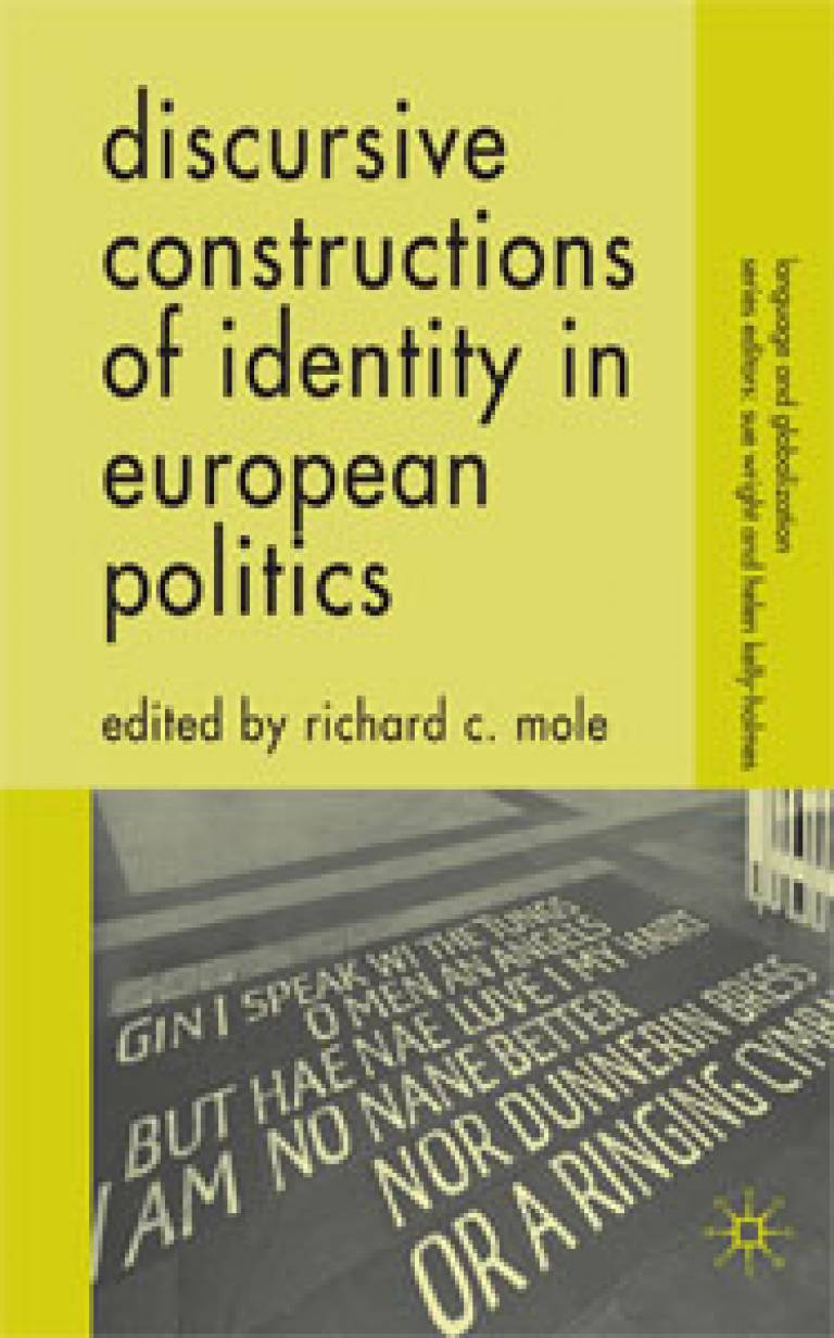 Discursive Constructions of Identity in European Politics book cover