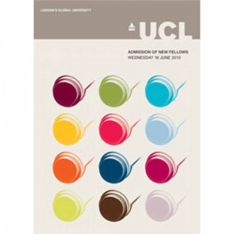 UCL Fellows brochure cover