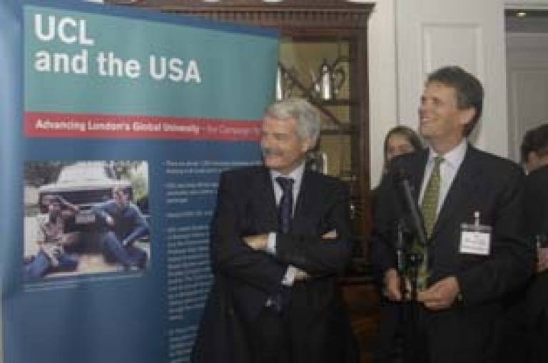 Professor Malcolm Grant (President and Provost of UCL) and Duncan Taylor (Deputy British Consul General)