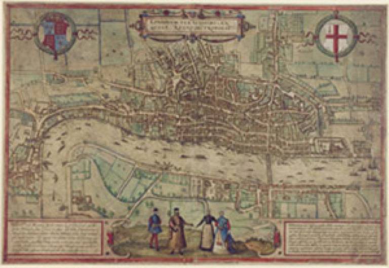 Hogenburg’s ‘Plan of London’, 1572