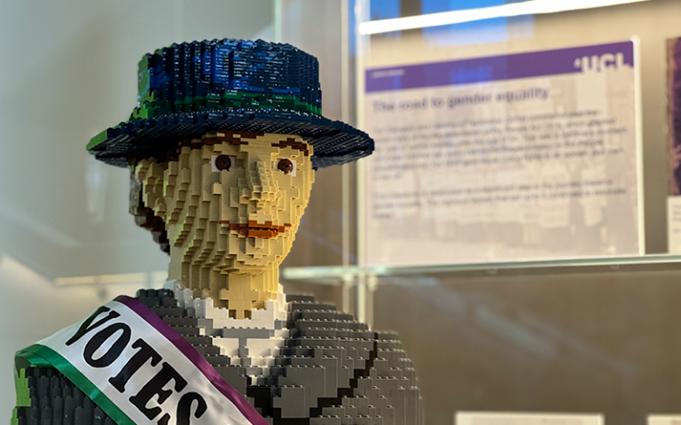 An image of Hope the Lego Suffragette 