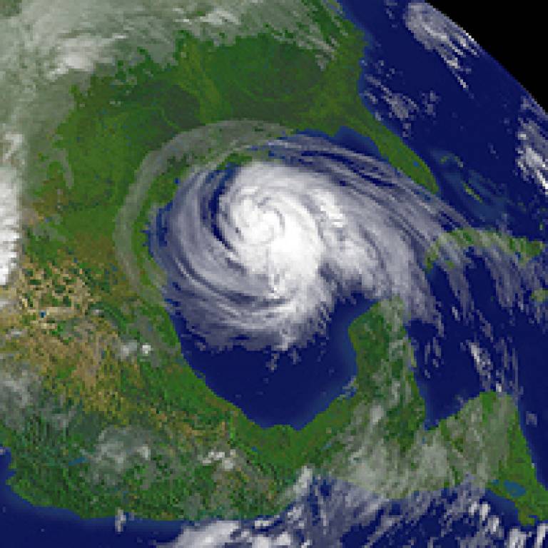 Satellite image of Hurricane Ike over the USA