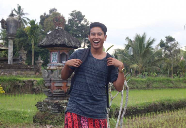 Ifkar Arifin on his summer placement in Bali