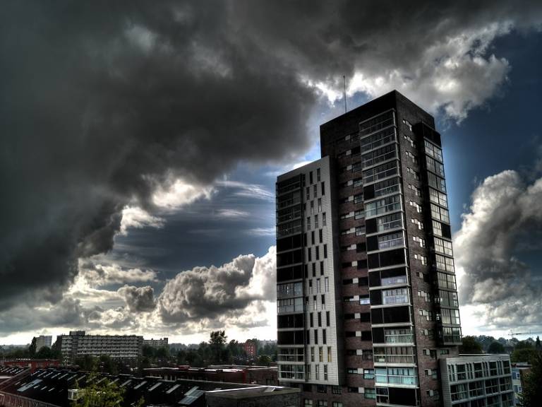 Dark clouds urban 