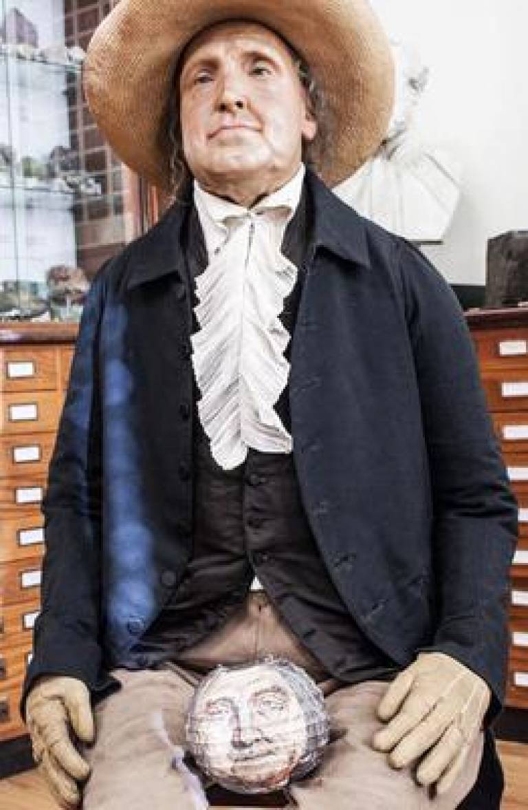 Jeremy Bentham head and body image