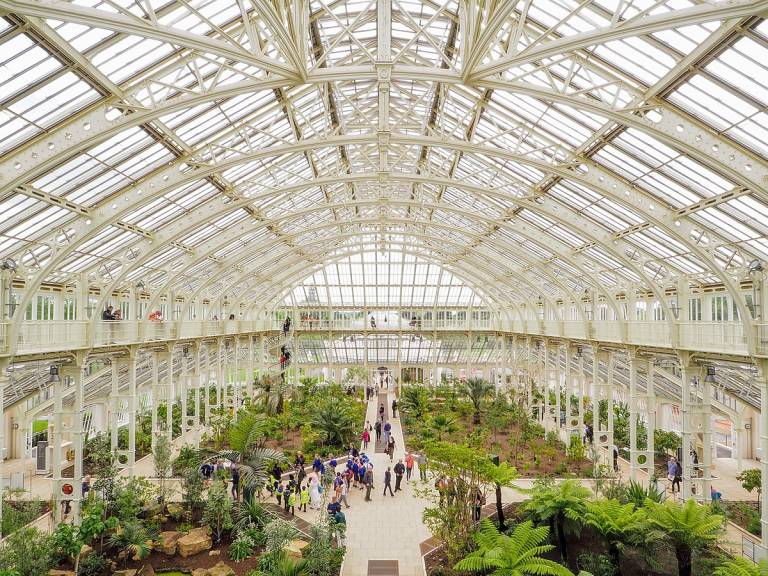 Temperate House at Kew Gardens, which opened in 1863
