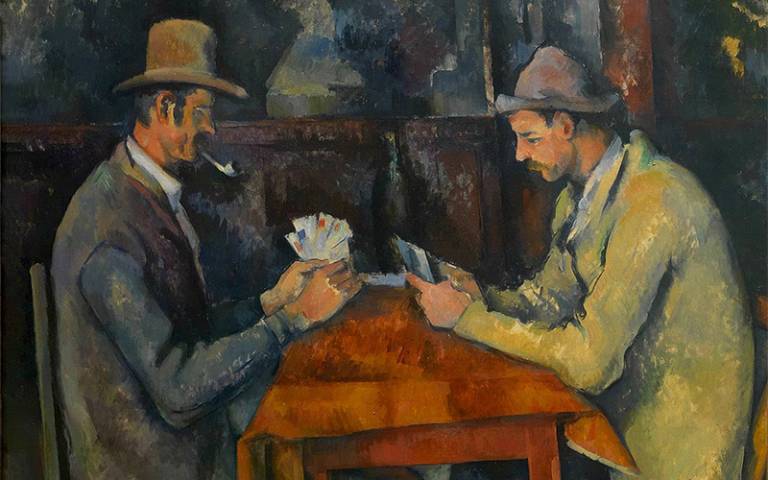 Painting of card players by Cezanne