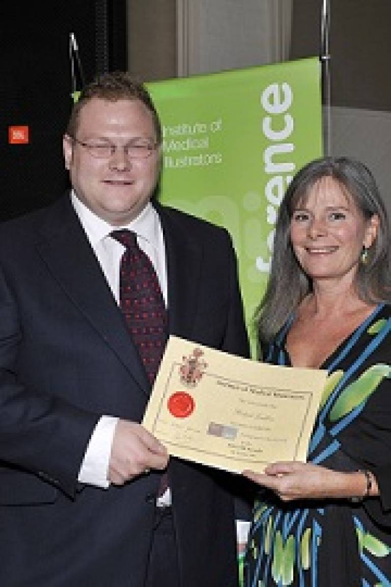 Ludlow receiving award