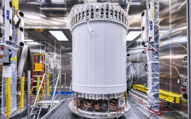 Fully assembled Time Projection Chamber (TPC) for the LZ dark matter detector 