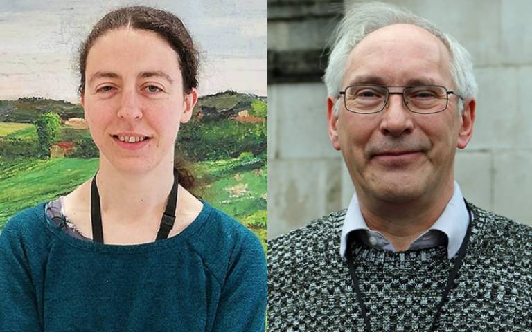 Research Fellow Beatrice Melinek and Dr Stephen Morris
