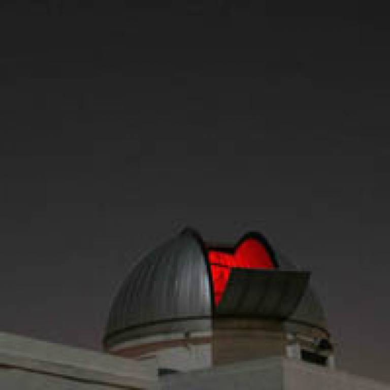 Mill Hill Observatory at night
