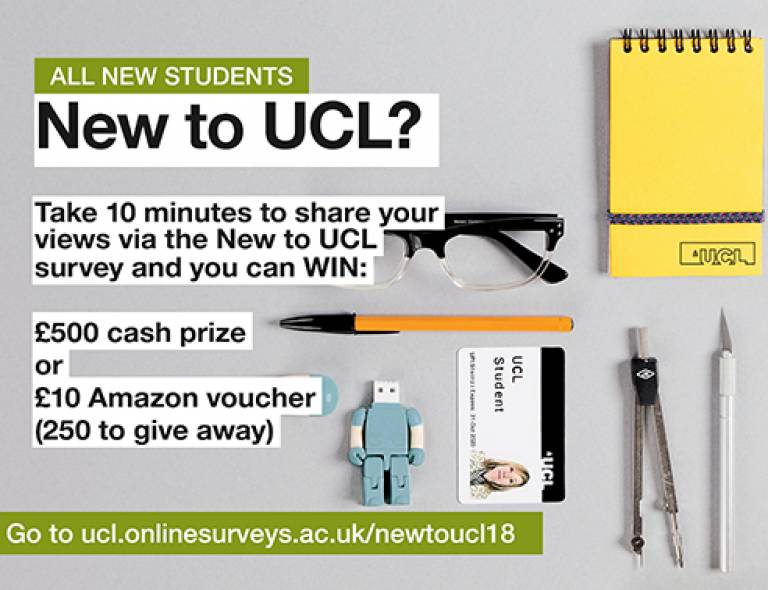 New to UCL survey