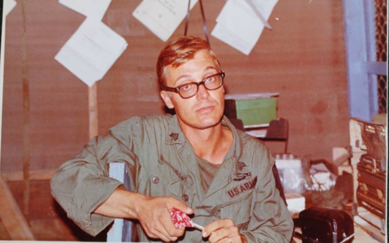 Nick Shepley's father-in-law in Vietnam, around 1968