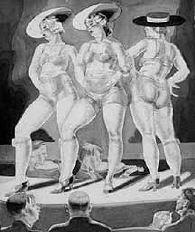 ‘Study for Etching of Burlesque Dancers’ (1930), Paul Ulen