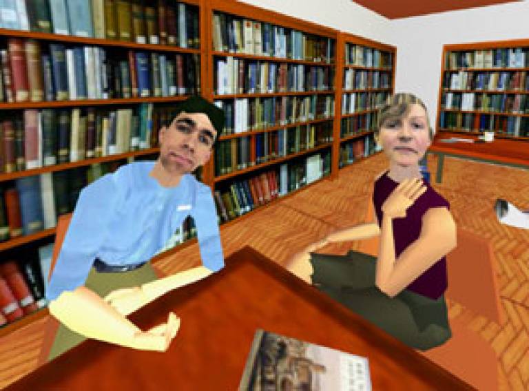 Avatars in the virtual library