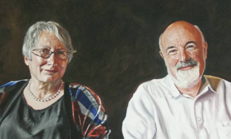 Portrait of Professors Chris and Uta Frith