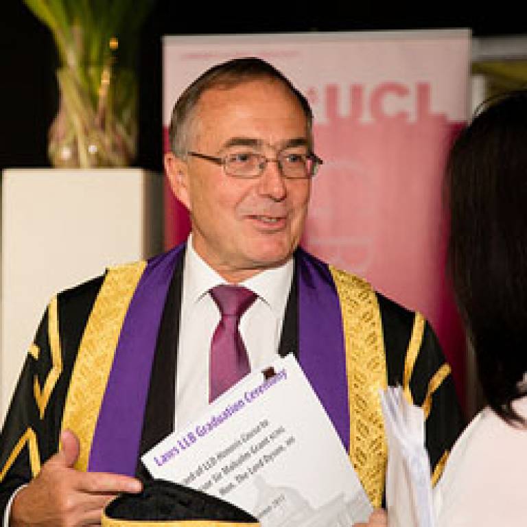 Provost at UCL Laws graduation