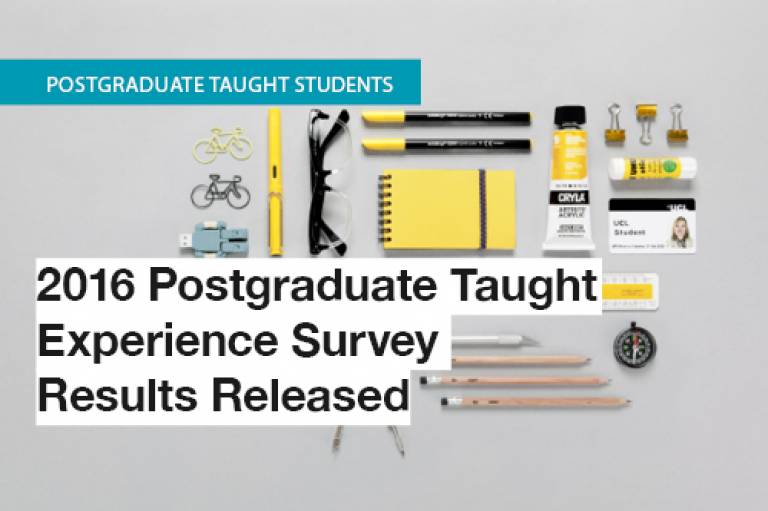Postgraduate Taught Experience Survey 2016 results: 80% student satisfaction  rates recorded