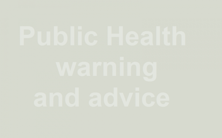 Public Health warning