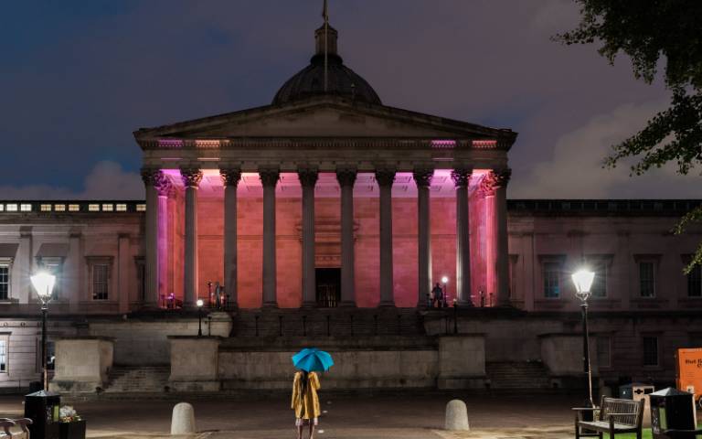 UCL's Portico, credit James Tye Photography