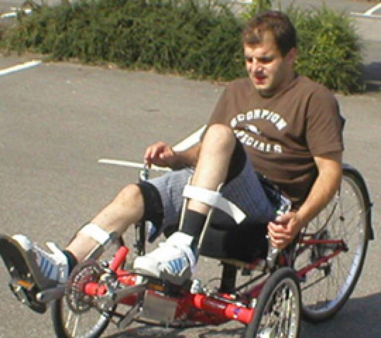 The recumbent tricycle in action