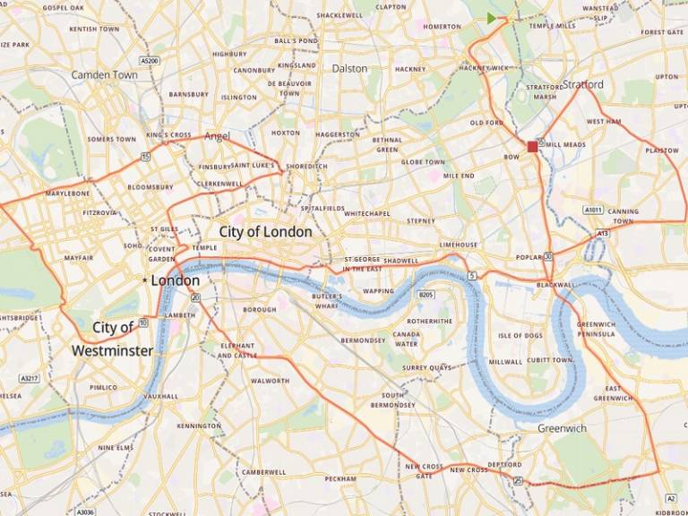 London pollution map