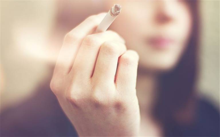 teenager smoking