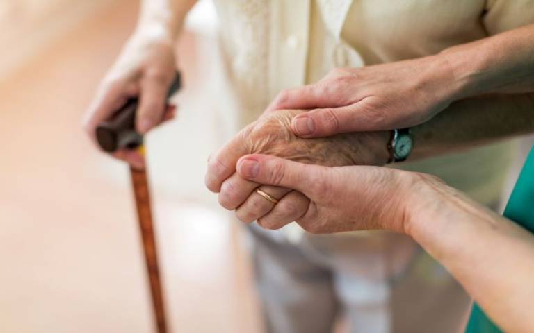 helping hand for older person