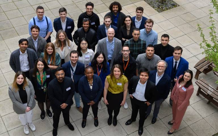 Image shows the entrepreneurs who pitched and gave elevator pitches at UCL Demo Day