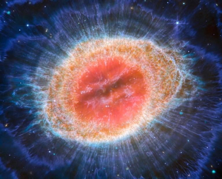 Ring Nebula image from James Webb's MIRI