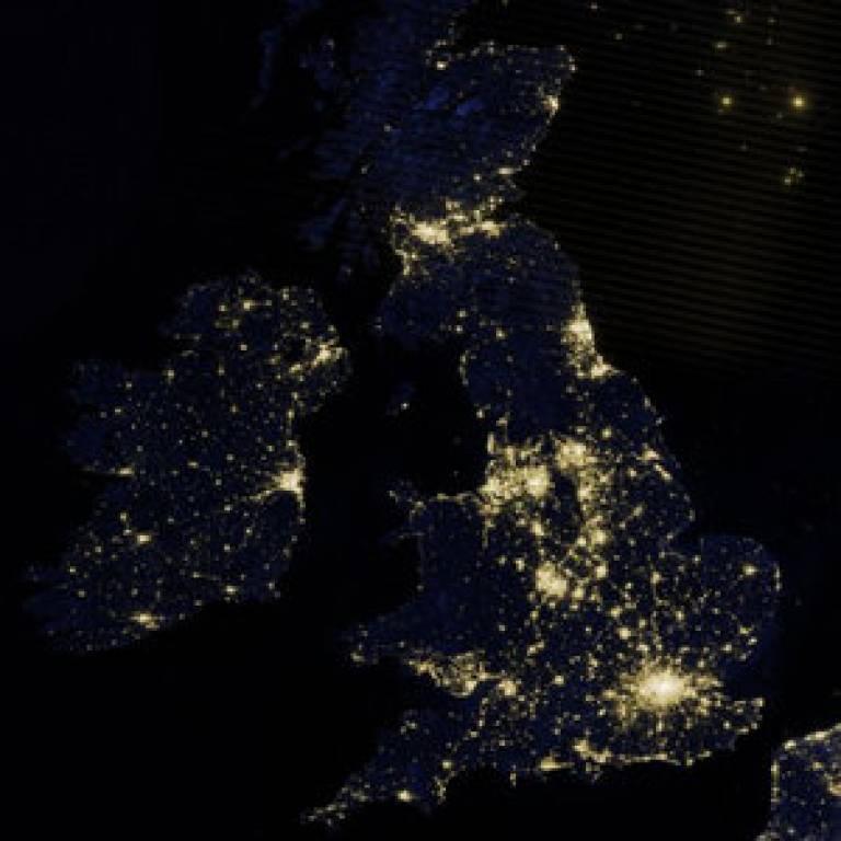 NASA image of UK