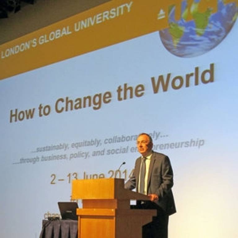 Professor Michael Arthur - How to Change the World programme launched by UCL Engineering