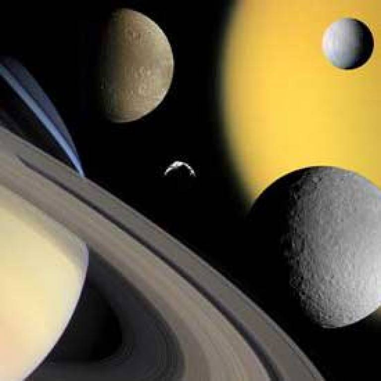 Saturn and moons