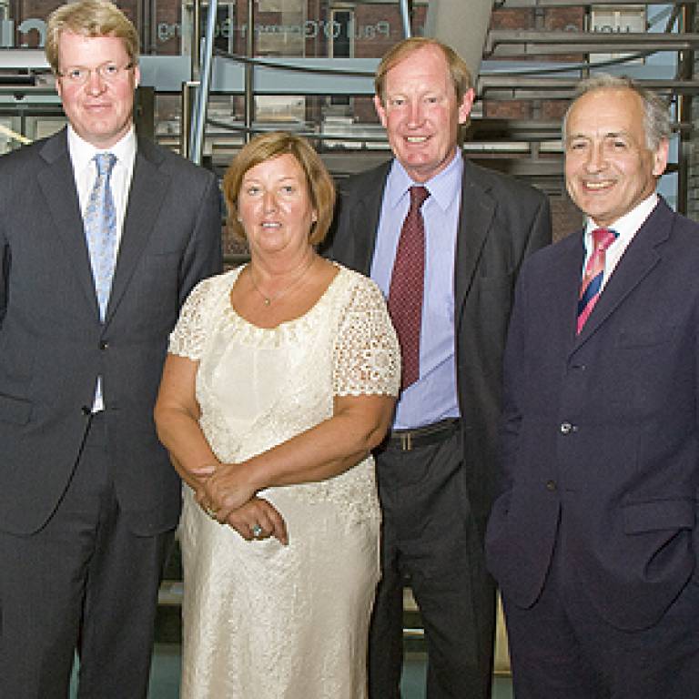 Neil and Angela Dickson with Lord Spencer and Alastair Stewart