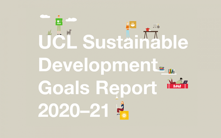 An image of the front cover of the UCL SDGs report