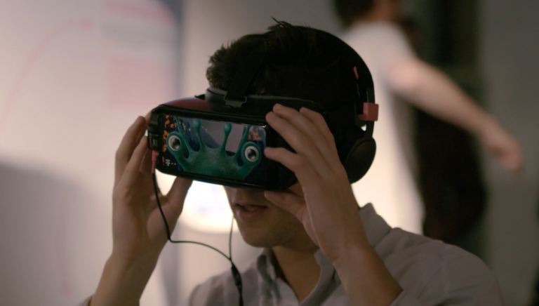 A visitor trying out Sea Hero Quest VR. Source: Deutsche Telekom A.G.