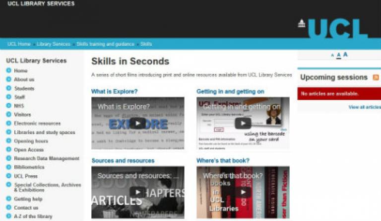 Skills in seconds video series