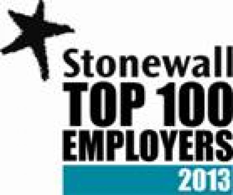 Stonewall Top 100 Employer 2013 Logo